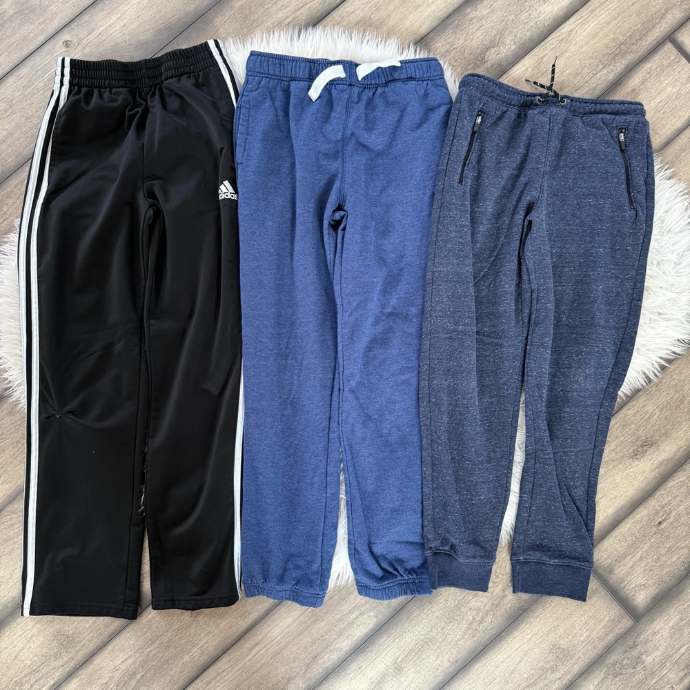 Kids' Adidas Black Track Pants Set